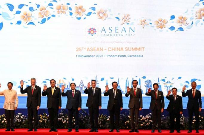 The Asean-China Summit as part of the 40th and 41st Association of Southeast Asian Nations Summits in Phnom Penh on November 11, 2022. Photo: AFP