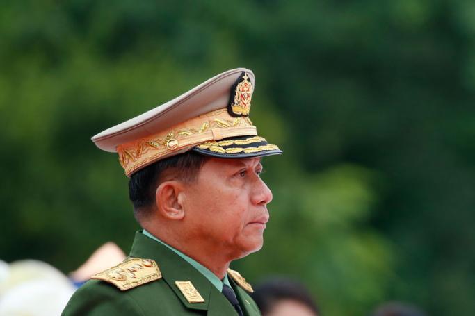 Myanmar military commander-in-chief Senior General Min Aung Hlaing. Photo: Lynn Bo Bo/EPA