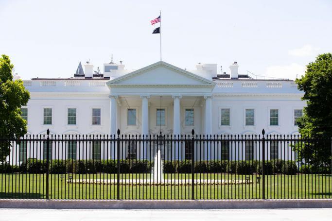 A view of the White House from Lafayette Square, in Washington, DC, USA. Photo: EPA