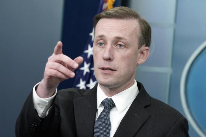 US National Security Advisor Jake Sullivan speaks at a press briefing at the White House in Washington, DC, USA, on 22 March 2022. Photo: EPA
