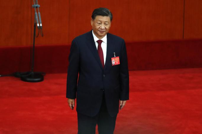 Chinese President Xi Jinping after delivering his speech during the opening ceremony of the 20th National Congress of the Communist Party of China at the Great Hall of People in Beijing, China, 16 October 2022. Photo: EPA