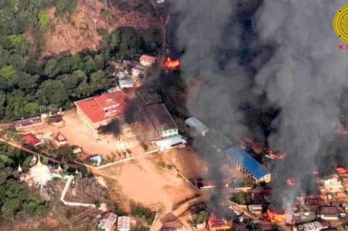 Junta soldiers massacred at least 28 people and monks at a monastery in southern Shan State’s Namnaine Village in Pin Laung Township, on 11 March, 2023.