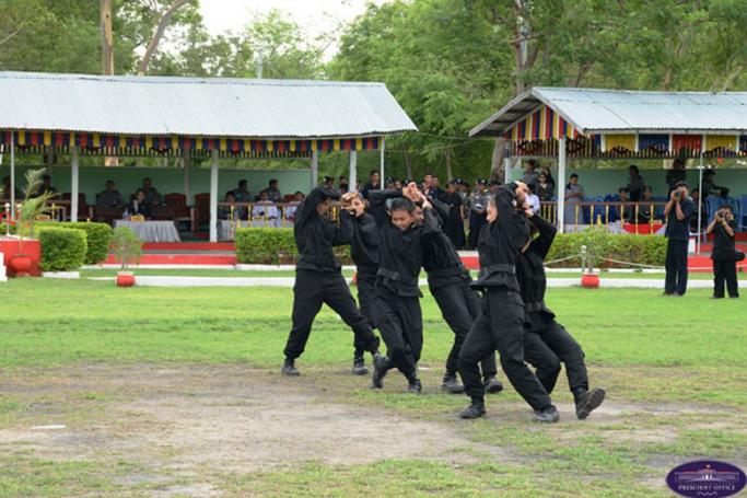 Police Training School, Yamethin in Mandalay Region. Photo: President Office
