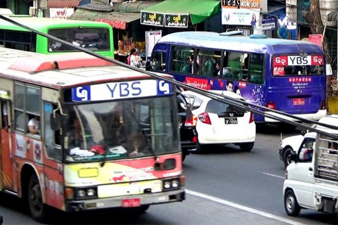 New buses coming to Yangon streets. Photo: Mizzima
