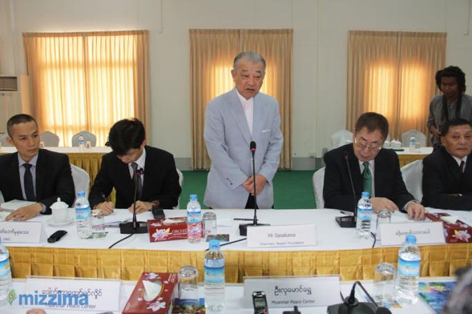 Yohei Sasakawa, chairman of the Nippon Foundation (C) Photo: Mizzima

