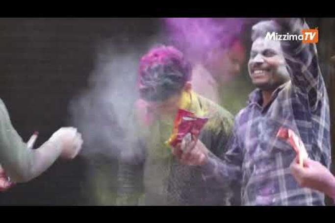 Embedded thumbnail for India&amp;#039;s capital celebrates Holi - the spring festival of colours
