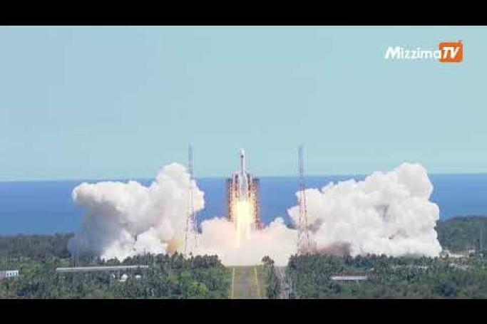 Embedded thumbnail for China launches second of three space station modules