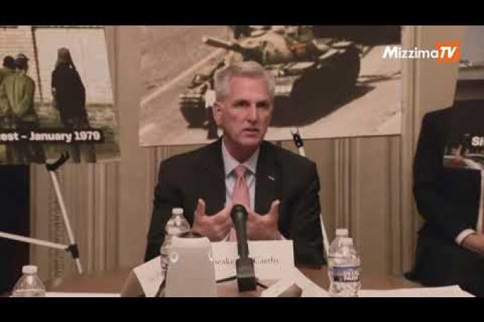 Embedded thumbnail for McCarthy says he wished he could have been at Tiananmen Square