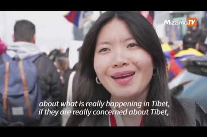 Embedded thumbnail for Hundreds of Tibetans gather in Paris to support Dalai Lama after controversial video