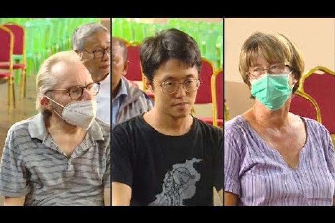 Embedded thumbnail for British, Australian and Japanese prisoners freed in Myanmar junta amnesty