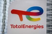 TotalEnergies logo. Photo: AFP