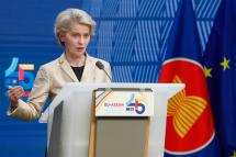European Commission President Ursula von der Leyen speaks at a press conference at the end of the EU-ASEAN Commemorative Summit at leaders' level in Brussels, Belgium, 14 December 2022. Photo: EPA