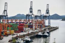 Yantian Port in Shenzhen in China's southern Guangdong province is China's largest container terminal. (AFP/STR)