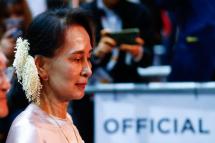 (File) Myanmar's State Counselor Aung San Suu Kyi. Photo: EPA