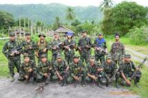 A file photo of an Arakan Army unit from the group’s Facebook page.