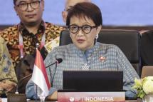 Indonesia's Foreign Minister Retno Marsudi (C) delivers her opening remark during the Association of Southeast Asian Nations (ASEAN) Foreign Ministers’ Meeting on Southeast Asia Nuclear Weapon-Free Zone (SEANWFZ) in Jakarta, Indonesia, 11 July 2023. Photo: EPA