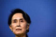 In this file photo taken on June 12, 2017 Myanmar's State Counsellor Aung San Suu Kyi attends a press conference at the Rosenbad government office in Stockholm. Photo: AFP