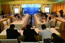 National Reconciliation and Peace Centre (NRPC) holds talks with representatives of the four ethnic armed groups KIO, PSLF, MNTJP and ULA over ceasefire. Photo: MNA
