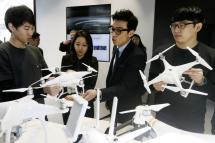 China's DJI, one of the world's largest drone manufacturers. Photo: EPA