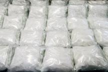 Packs of methamphetamine crystals. Photo: AFP
