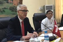 Danish Ambassador John Nielsen (left). Photo: Embassy of Denmark in Myanmar