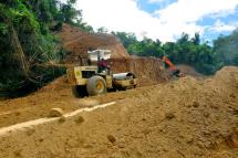 Excavation work underway at the Dawei Special Economic Zone site in Myanmar. Photo: Mizzima
