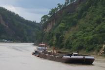 File Photo: A flat cargo vehicle found in the Chindwin River