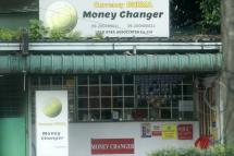 A view of a private money changer service in Yangon, Myanmar, 14 August 2023. Photo: EPA