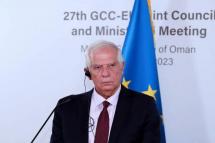 EU High Representative for Foreign Affairs and Security Policy Josep Borrell at 27th Joint Gulf Cooperation Council (GCC)-European Union (EU) Ministerial Council in Muscat on October 10, 2023. / Photo: AFP