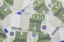 A close-up image showing hundred euro notes. Photo: EPA