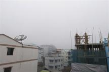 Foggy mist cover the city skyline of Yangon, Myanmar, 02 February 2023. 