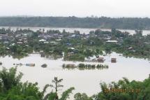 Heavy flooding in Khandi township, Sagaing Region on 2 September, 2015. Photo: Nok Tun/Facebook

