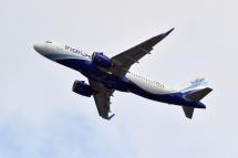 An A320 of India low-cost flights company Indigo Airlines. Photo: AFP