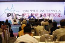 Panel discussion underway on Day 2 of the IPI World Congress on March 28, 2015. Photo: Hong Sar/Mizzima
