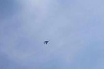 Image: On September 17th, the jet plane of SAC that flew over Mogok city all day long.