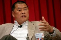 (FILE) - Jimmy Lai, Chairman of Next Media, speaks during a luncheon in Hong Kong, China, 11 July 2007. Photo: EPA