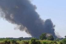 Myanmar's junta burned down Aukkyarkhin Village.