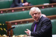 A handout photo made available by the UK Parliament shows Britian's Prime Minister Boris Johnson during the Prime Minister's Questions (PMQs) in House of Commons Chamber in London, Britain, 02 December 2020. Photo: EPA