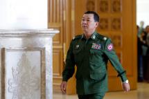 Maung Maung of military representatives, attends a regular session of the union parliament in Nay Pyi Taw. Photo: EPA
