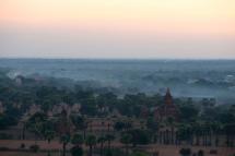 A view of ancient pagodas during the sunrise in Bagan, the ancient temple city of Myanmar, Mandalay region, Myanmar. Photo: Nyein Chan Naing/EPA
