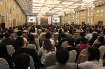 Over 800 international and local business leaders, policymakers, financiers and economists attend the Myanmar Global Investment Forum at the Myanmar International Convention Centre Two in Nay Pyi Twa, Myanmar on September 16, 2014. Photo: Hein Htet/Mizzima
