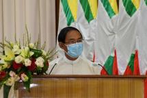 President U Win Myint attends inauguration ceremony of Anti-Corruption Commission’s new office in Nay Pyi Taw on 5 August. Photo: MNA