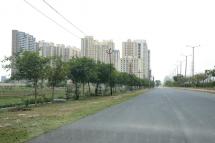 A general view of a deserted road in the Noida area near New Delhi, India, 27 April 2020. Photo: EPA