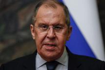  Russian Foreign Minister Sergei Lavrov (speaks at the press conference with Venezuelan Foreign Minister Jorge Arreaza during their meeting in Moscow, Russia, 22 June 2021. Photo: EPA