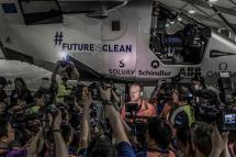 Solar Impulse managed to fly to Nagoya, Japan. But will weather and available sunlight force a postponement of the next leg?  Photo: Solar Impulse
