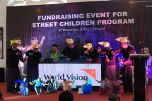 Traditional puppet show at a Fundraising Event for street children programme held in Yangon on 4 December. Photo: MNA