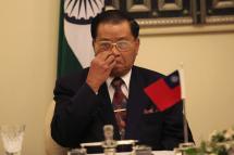 (File) Senior General Than Shwe, Chairman of the State Peace & Development Council, Union of Myanmar, attends a signing of agreements ceremony with Indian Prime Minister Manmohan Singh (unseen) in New Delhi, India, on 27 July 2010. Photo: EPA