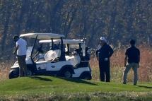 US President Donald Trump -- who went golfing on November 7, 2020 even as US networks called the presidential election for Democrat Joe Biden -- refused to concede the election as he awaited results of legal challenges in multiple states (Photo: AFP)
