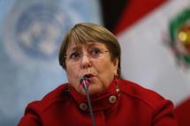 The United Nations High Commissioner for Human Rights, Michelle Bachelet. Photo: EPA