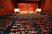 Union Peace Conference held at the Myanmar International Convention Centre (MICC-2) in Nay Pyi Taw on 12 January, 2015. Photo: Thet Ko/Mizzima
